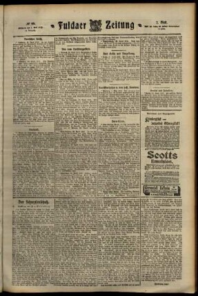 Zweite Ausgabe vom Mittwoch, den 01. Mai 1912.