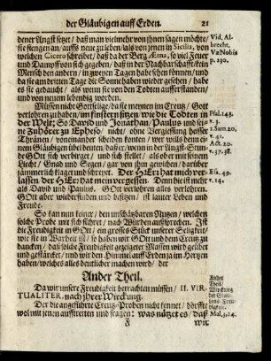 Ander Theil. [Wirckung der Glaubens-Freudigkeit.]
