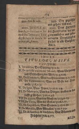 Index titulorum sive capitum.