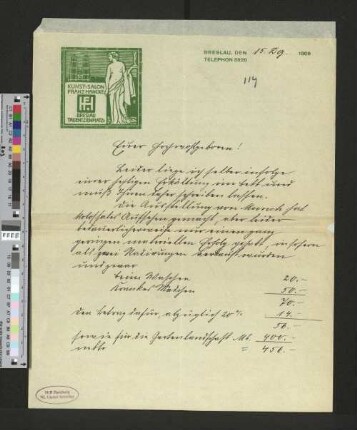 Brief an Gustav Schiefler
