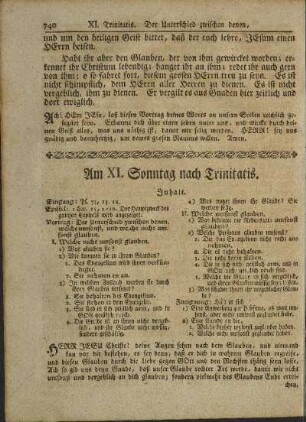 Am XI. Sonntag nach Trinitatis.