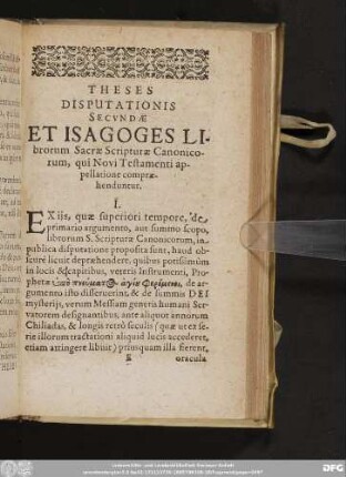Theses Disputationis Secundae
