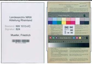 Entnazifizierung Friedrich Mueller , geb. 21.03.1901 ()