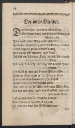 Der junge Drescher