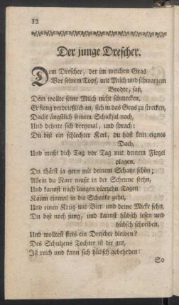 Der junge Drescher
