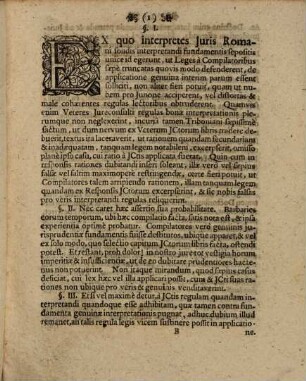 Disputatio Juridica, De Interpretatione Beneficiorum Principis, Ad l. 3. de Constit. Princ.