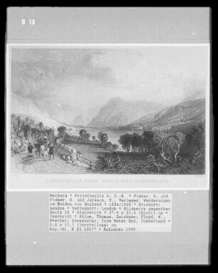 Wanderungen im Norden von England, Band 2 — Bildseite gegenüber Seite 18 — Loweswater, from Water End, Cumberland