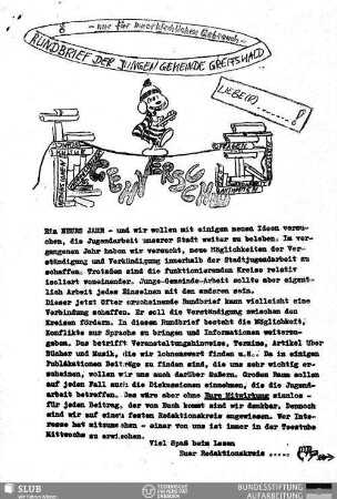 [1]: Gehversuche : Rundbrief der Jungen Gemeinde