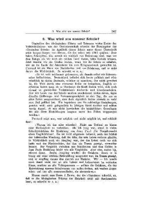Was wird aus unserer Schule : [Mitteilungen]