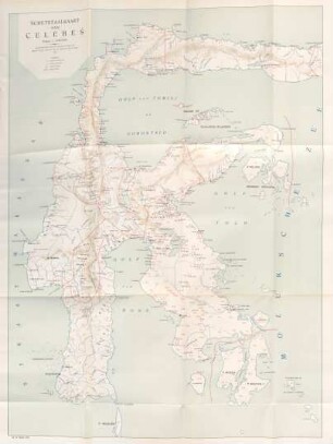 Schetstaalkaart van Celebes
