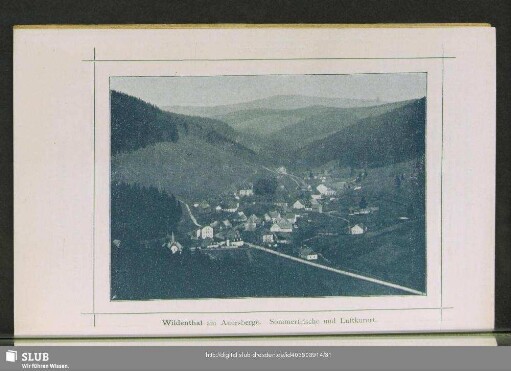 Wildenthal am Auersberge. Sommerfrische und Luftkurort