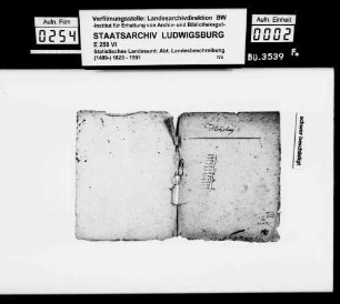 Notizen und Manuskripte [des Pfarrers Köhler aus Marschalkenzimmern] zur Geschichte im Oberamtsbezirk