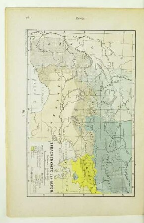 Fig. 6. Sprachenkarte der Alpen