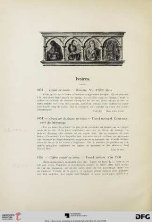 Ivoires (No. 1053-1099)