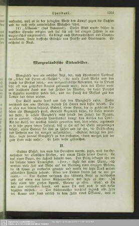 Morgenländische Sittenbilder