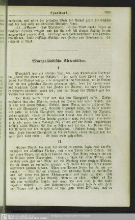 Morgenländische Sittenbilder