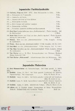 Japanische Farbholzschnitte (Nr. 187 - 202)