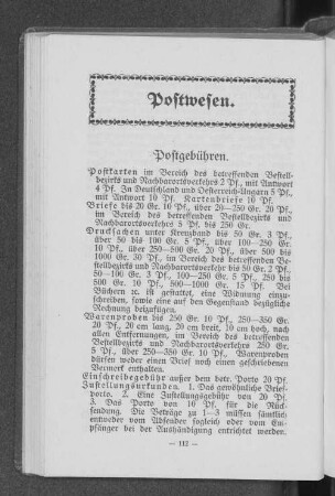 Postgebühren.