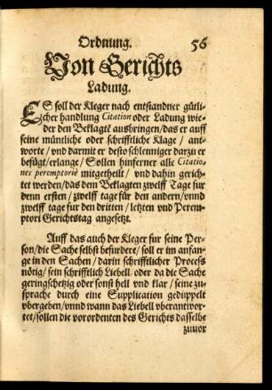 Von Gerichts Ladung.