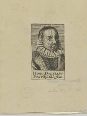 Bildnis des Hugo Donellus