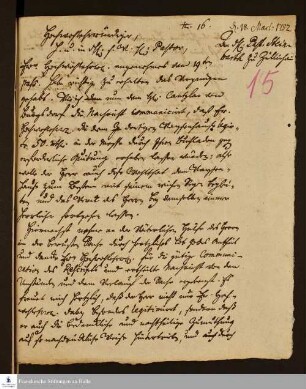 Brief von Gotthilf August Francke an Johann Christian Steinbart .
