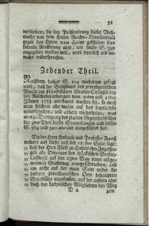 Zehender Theil.