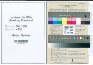 Entnazifizierung Gerhard Minten , geb. 02.01.1902 (Schmied)