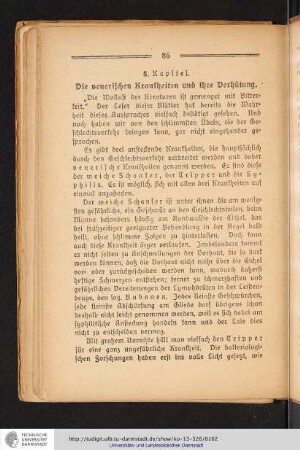 8. Kapitel - Die venerischen Krankheiten und ihre Verhütung