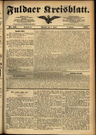 Ausgabe vom Montag, den 01. Juni 1908.