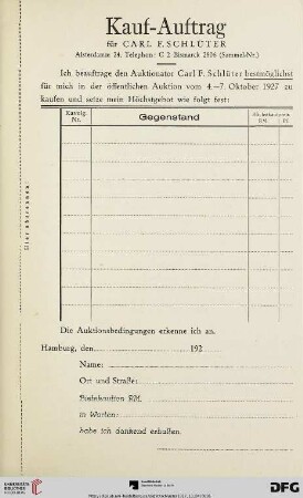 Auftragsliste