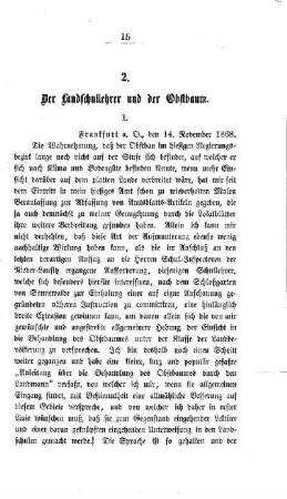 Der Landschullehrer und der Obstbaum