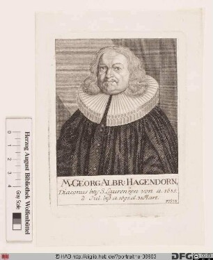 Bildnis Georg Albrecht Hagendorn
