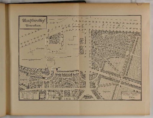 Westfriedhof. Urnenhain. (Plan.)