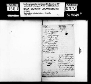 Kommunsachen: Stiftungswesen (Liegenschaften), Oberamt Vaihingen