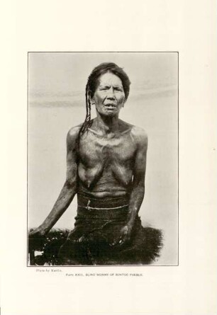 Plate XXIII. Blind woman of Bontoc pueblo