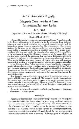 4. Correlation with petrography