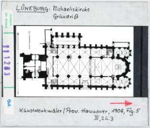 Lüneburg: Michaeliskirche, Grundriss