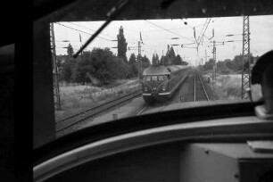 Achern: aus dem Führerstand bei Achern; Begegnung "Schauinsland"