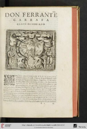 Don Ferrante Carrafa Conte di Soriano