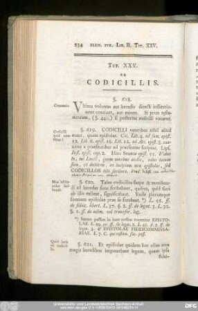Tit. XXV. De Codicillis.