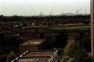 Berlin; Buckow: Blick vom Dach auf U-Betriebsbahnhof; Britz-Süd