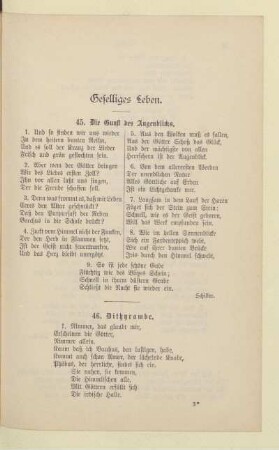 Geselliges Leben.