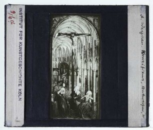 Weyden, Altar der sieben Sakramente (Antwerpen KMSK 393-395) : Mitteltafel: Altarssakrament (Eucharistie)