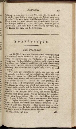 Toxikologie.