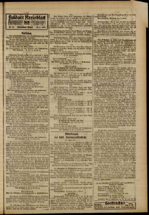 Zweite Ausgabe vom Samstag, den 29. März 1919.
