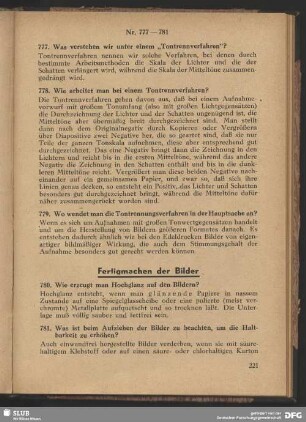Fertigmachen der Bilder