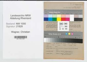 Entnazifizierung Christian Wagner, geb. 27.09.1901 (Werkfuehrer)