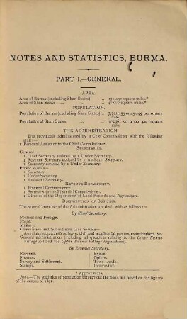 Notes and statistics : in four parts