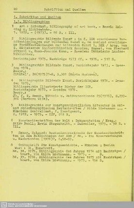 1.1. Bibliographien