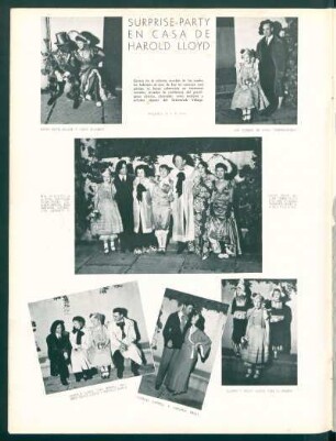 Surprise-party en casa de Harold Lloyd